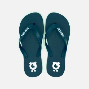 Navy Flip Flops - Natural Rubber