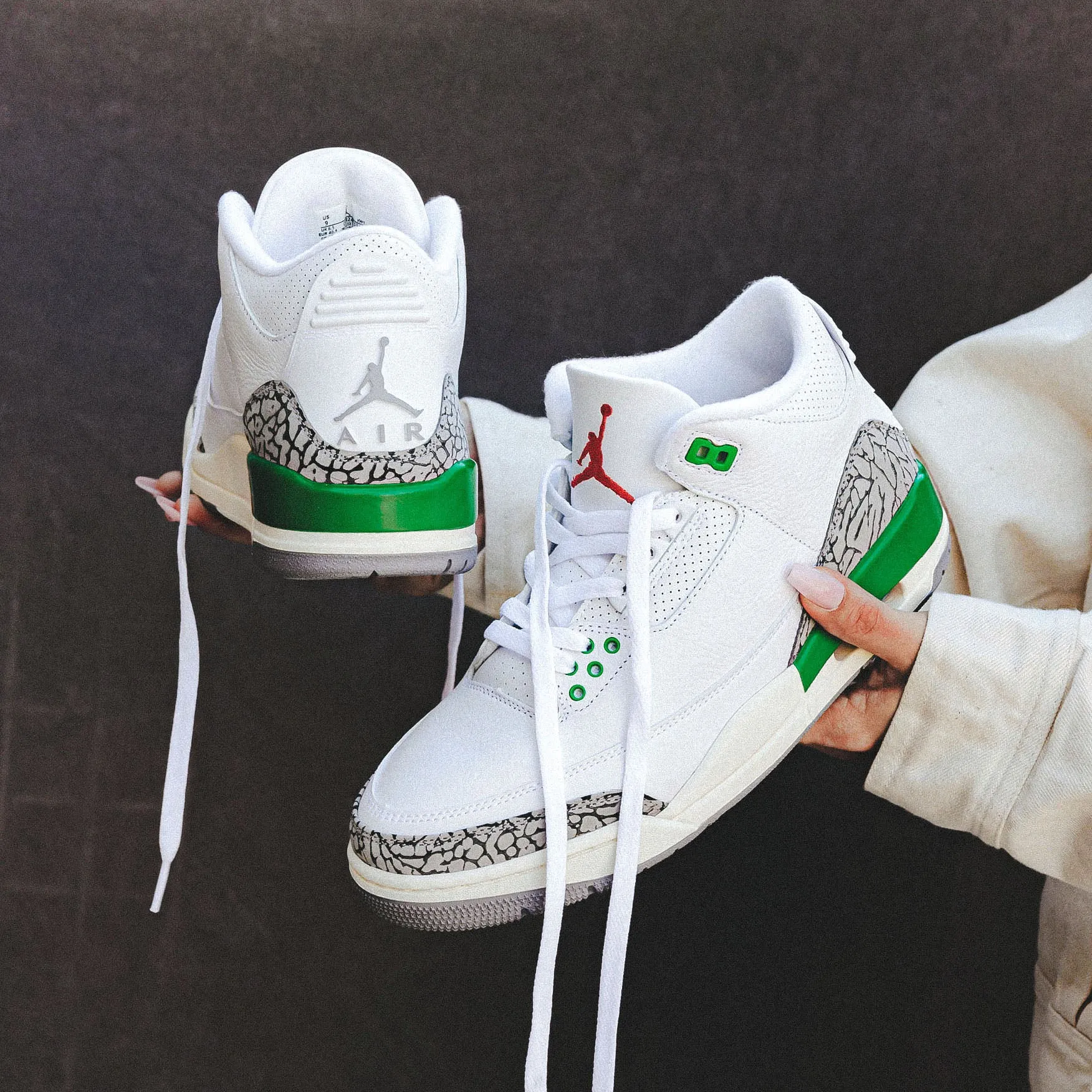 Nike Women's Air Jordan 3 Retro "Lucky Green" CK9246-136