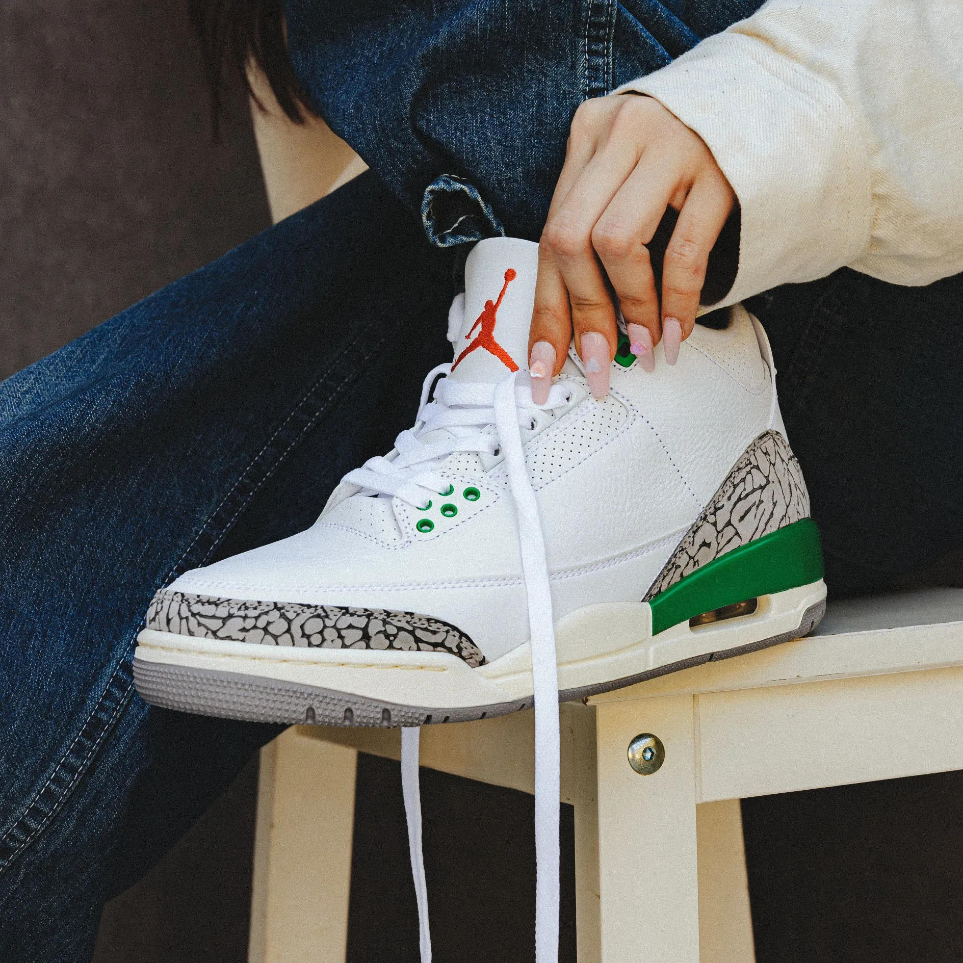 Nike Women's Air Jordan 3 Retro "Lucky Green" CK9246-136