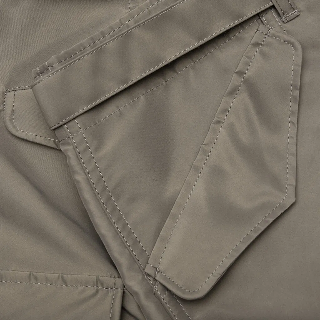 Nylon Twill Shorts - Taupe