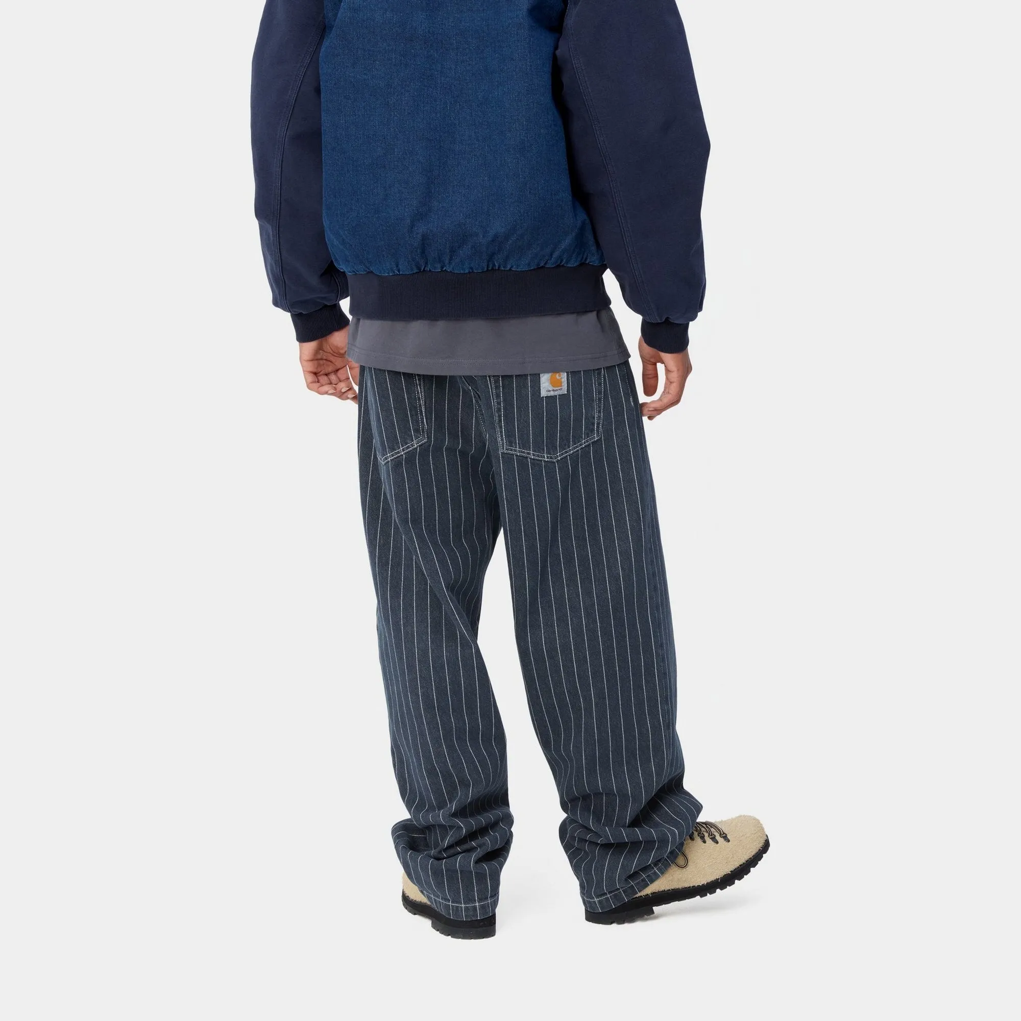 Orlean Stripe Pant | Blue / White (stone washed)