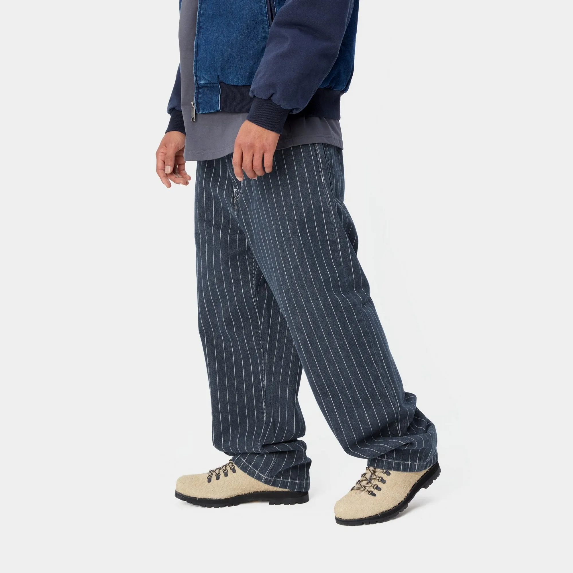 Orlean Stripe Pant | Blue / White (stone washed)