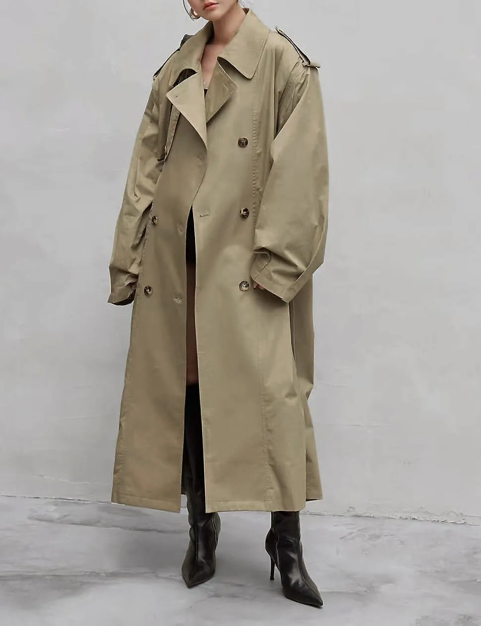 Oversized Padded Trench Coat-PREORDER