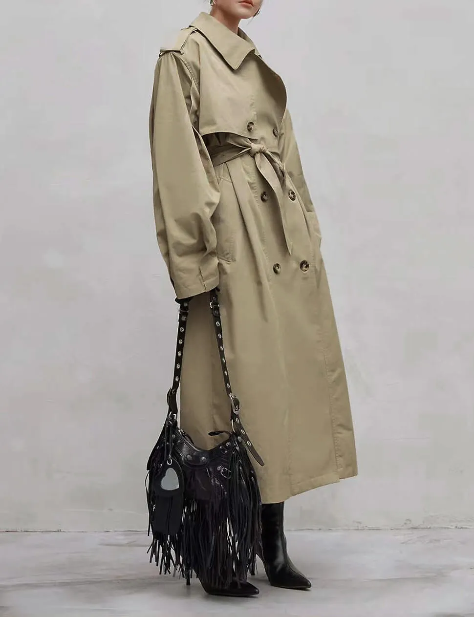 Oversized Padded Trench Coat-PREORDER