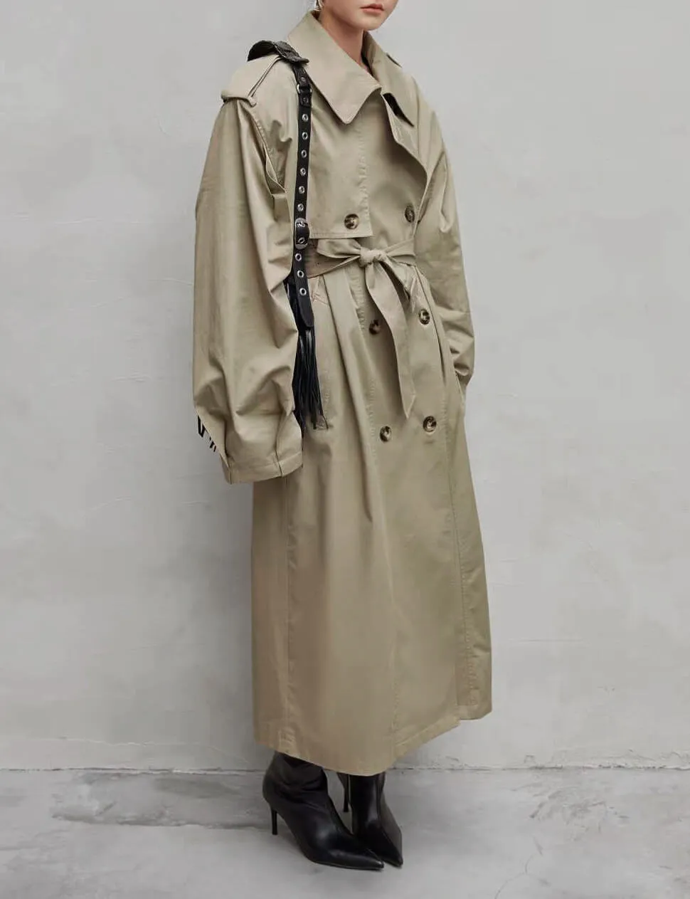 Oversized Padded Trench Coat-PREORDER