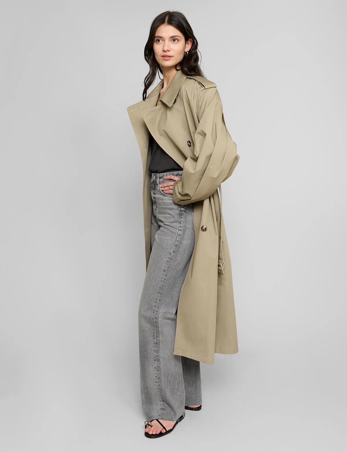 Oversized Padded Trench Coat-PREORDER