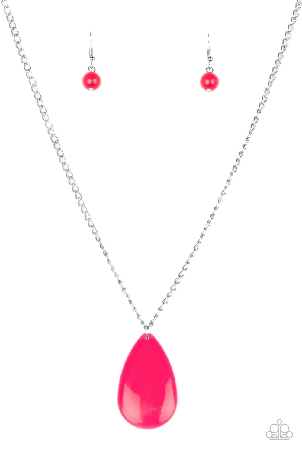 Paparazzi Necklace ~ So Pop-YOU-lar - Pink