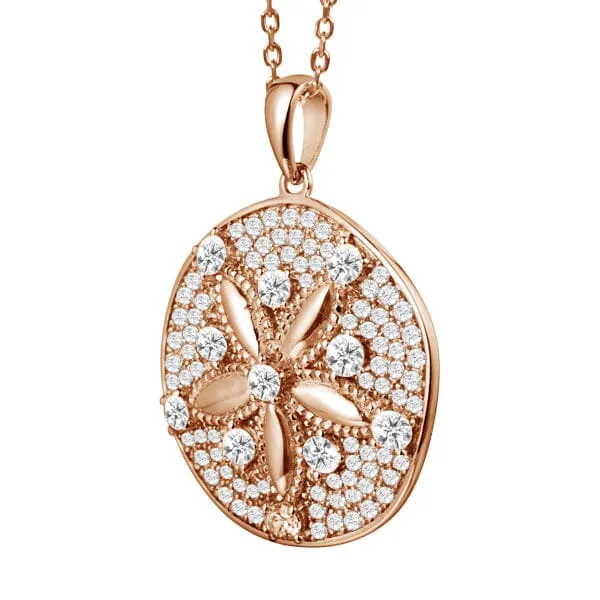 Pavé Ocean Sand Dollar Pendant