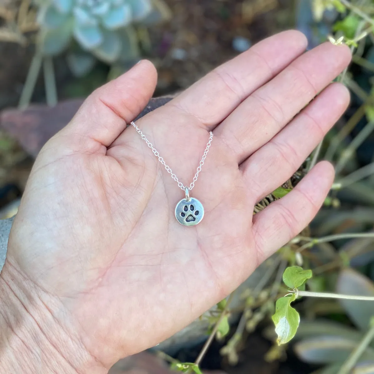 Paw Print Charm Necklace to Celebrate Unconditional Love