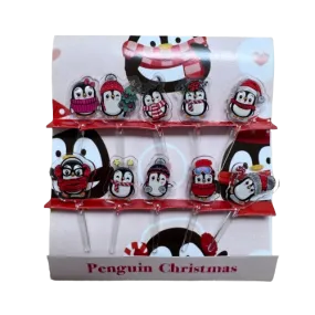 Penguin Christmas Acrylic Food Pick