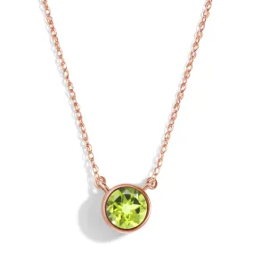 Peridot Necklace - Solitaire