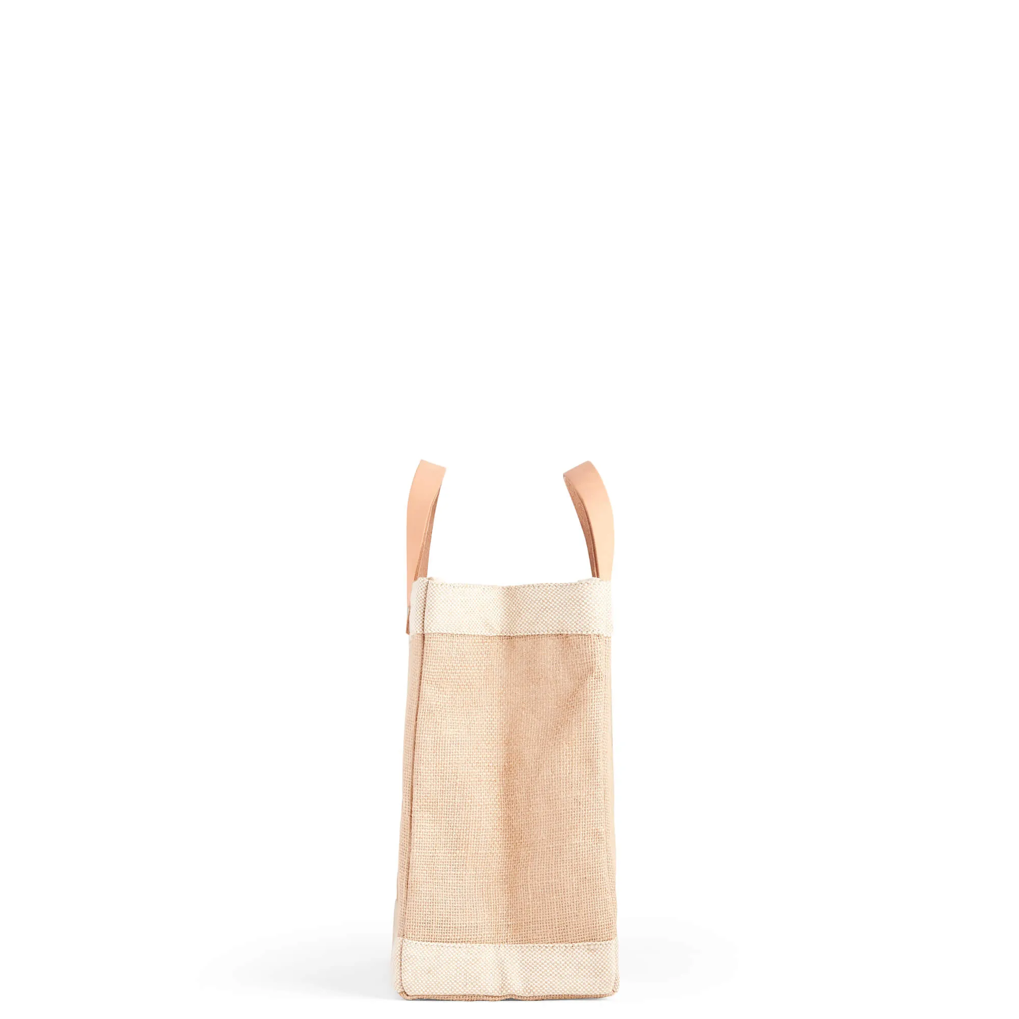 Petite Market Bag in Natural with “MISC”