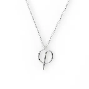 phi necklace | silver