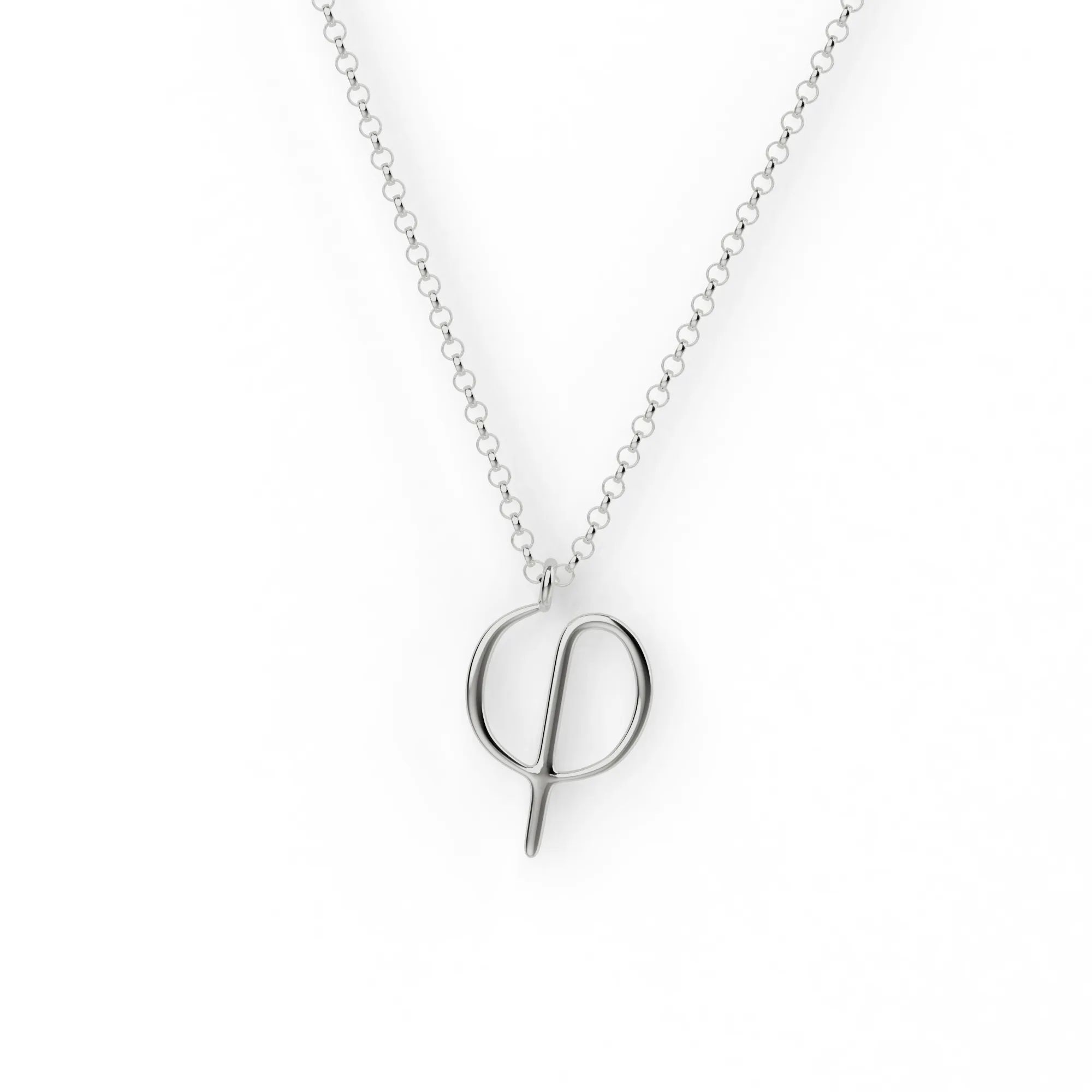 phi necklace | silver