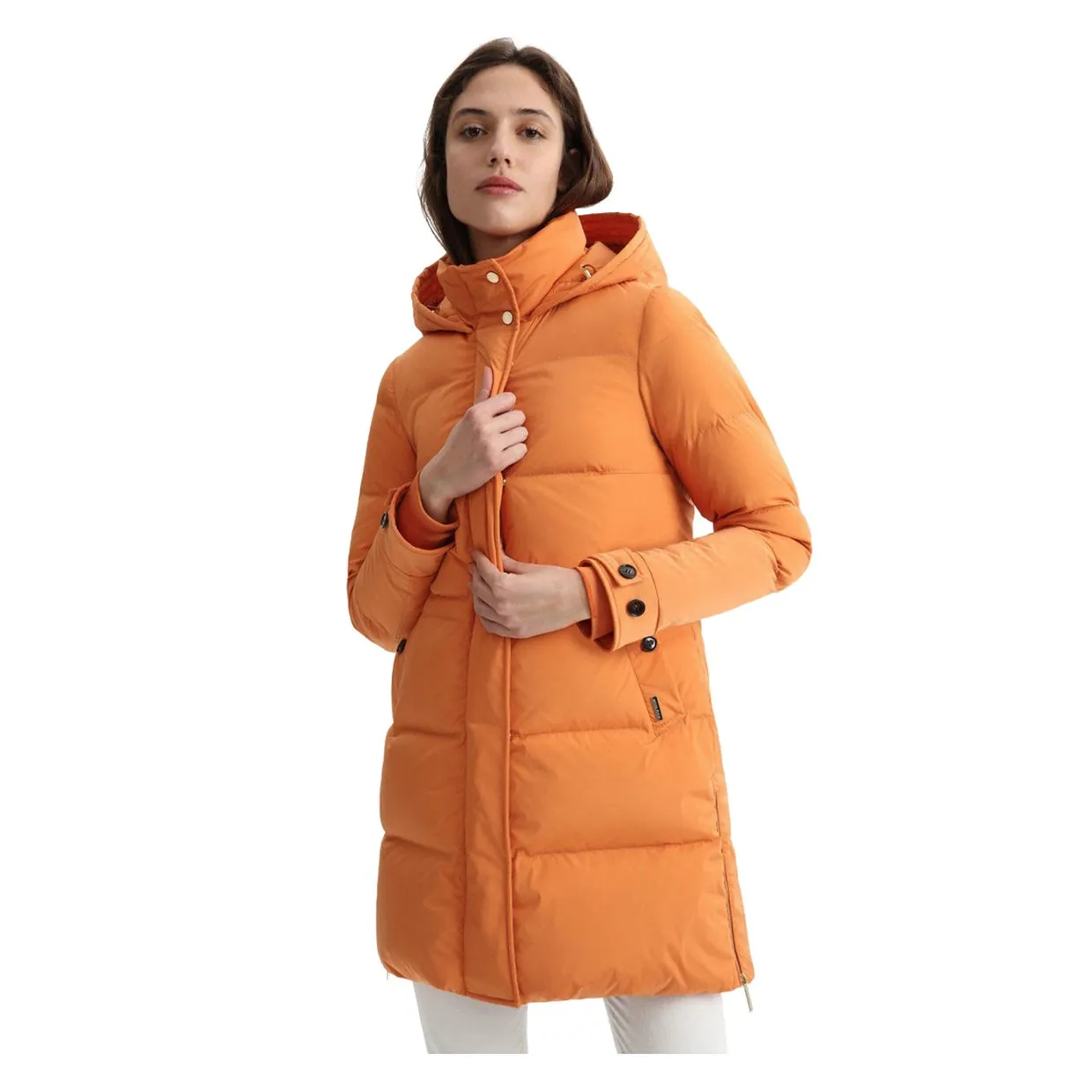 Piumino Donna Woolrich Alsea Puffy Parka Arancione