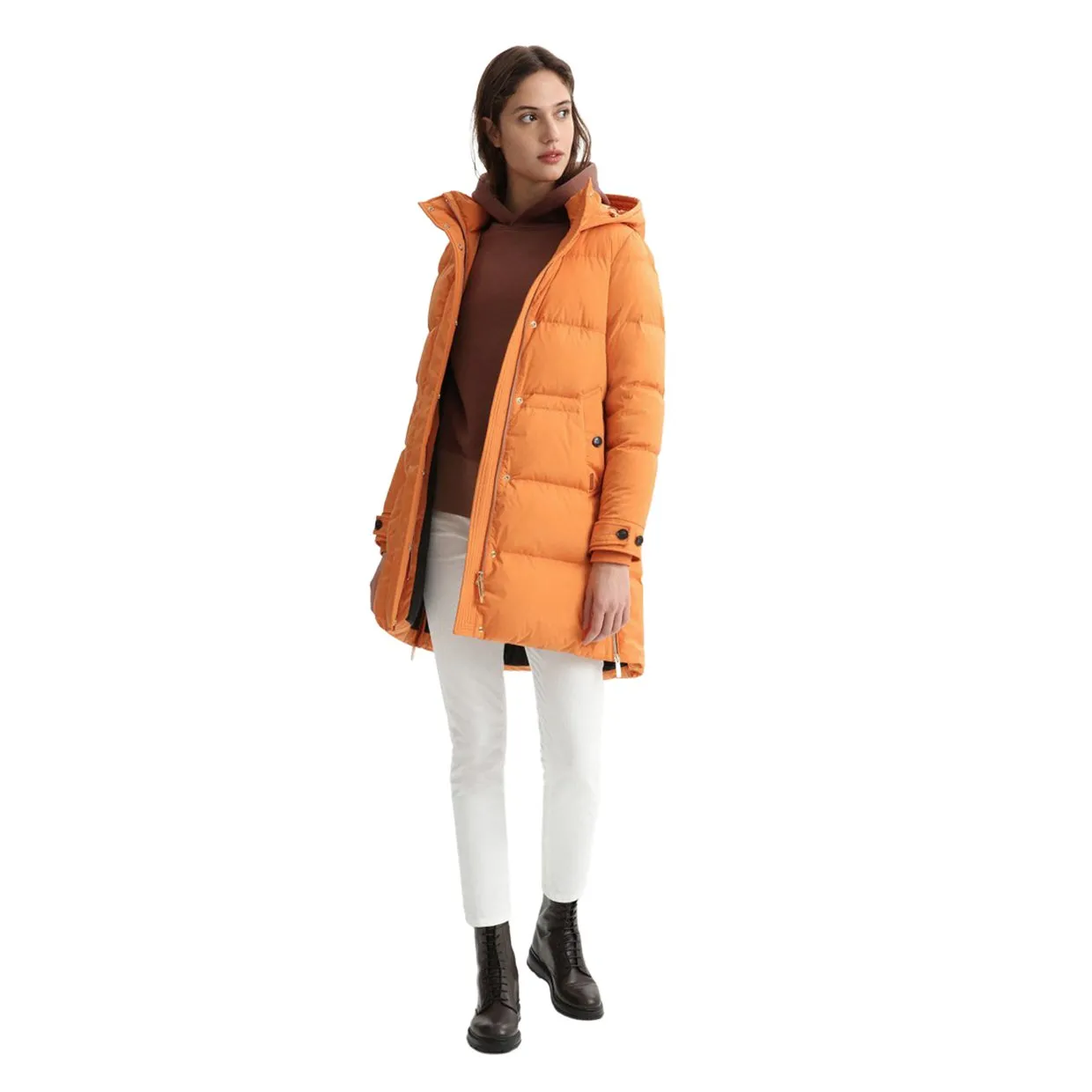 Piumino Donna Woolrich Alsea Puffy Parka Arancione