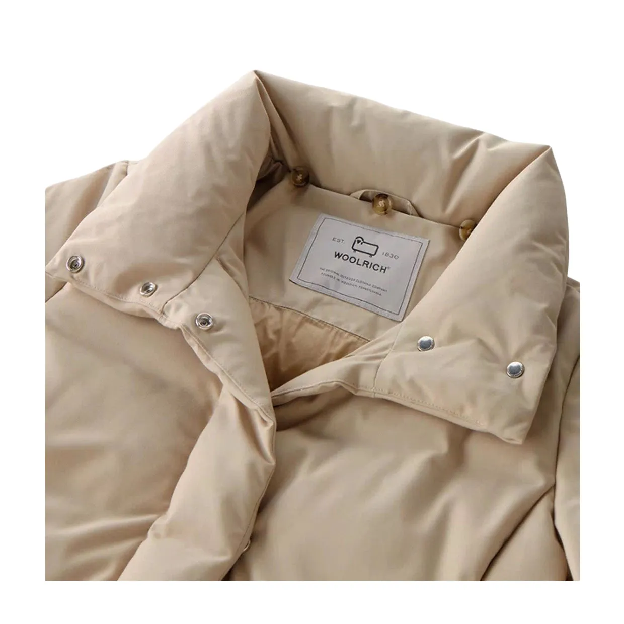 Piumino Donna Woolrich Luxe Prescott Parka 2in1 Beige