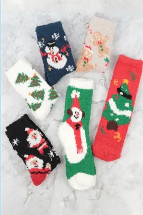 Plush Christmas Socks