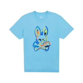 Psycho Bunny Mens Binns Graphic Tee - Clear Sky