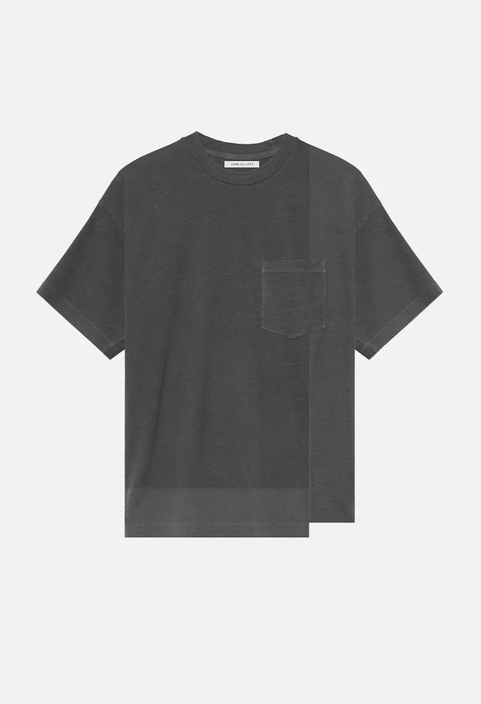 Reconstructed Lucky Pocket Tee / Washed Black