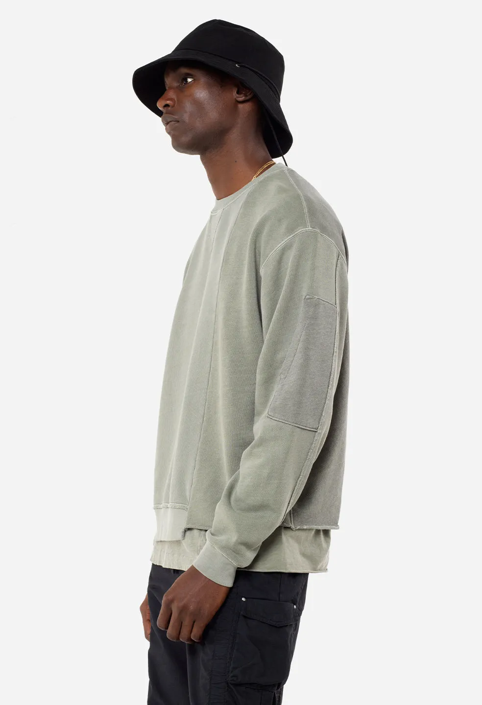 Reconstructed Vintage Crew / Washed Sage