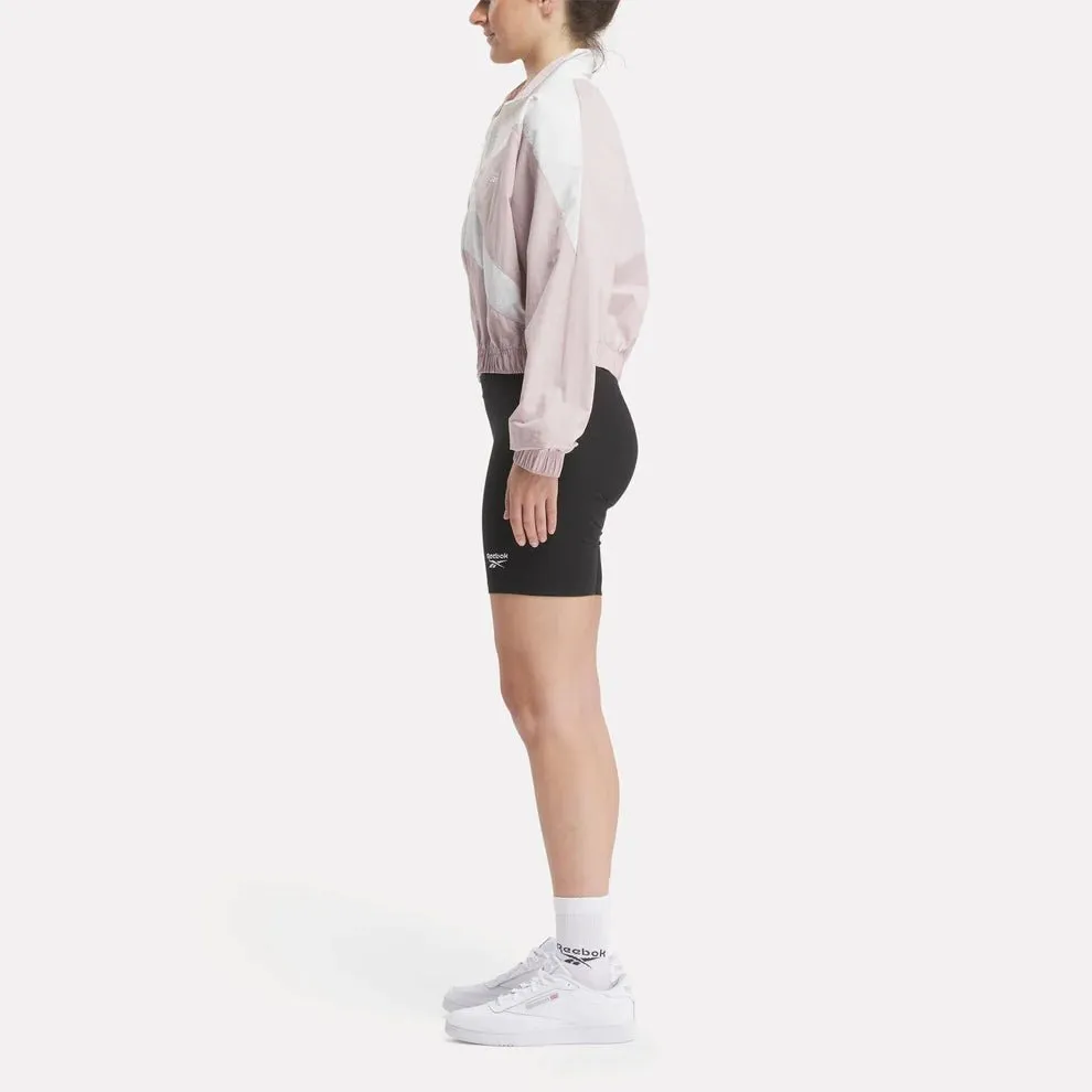 REEBOK WOMEN'S CLASSICS FRANCHISE PINK/WHITE JACKET