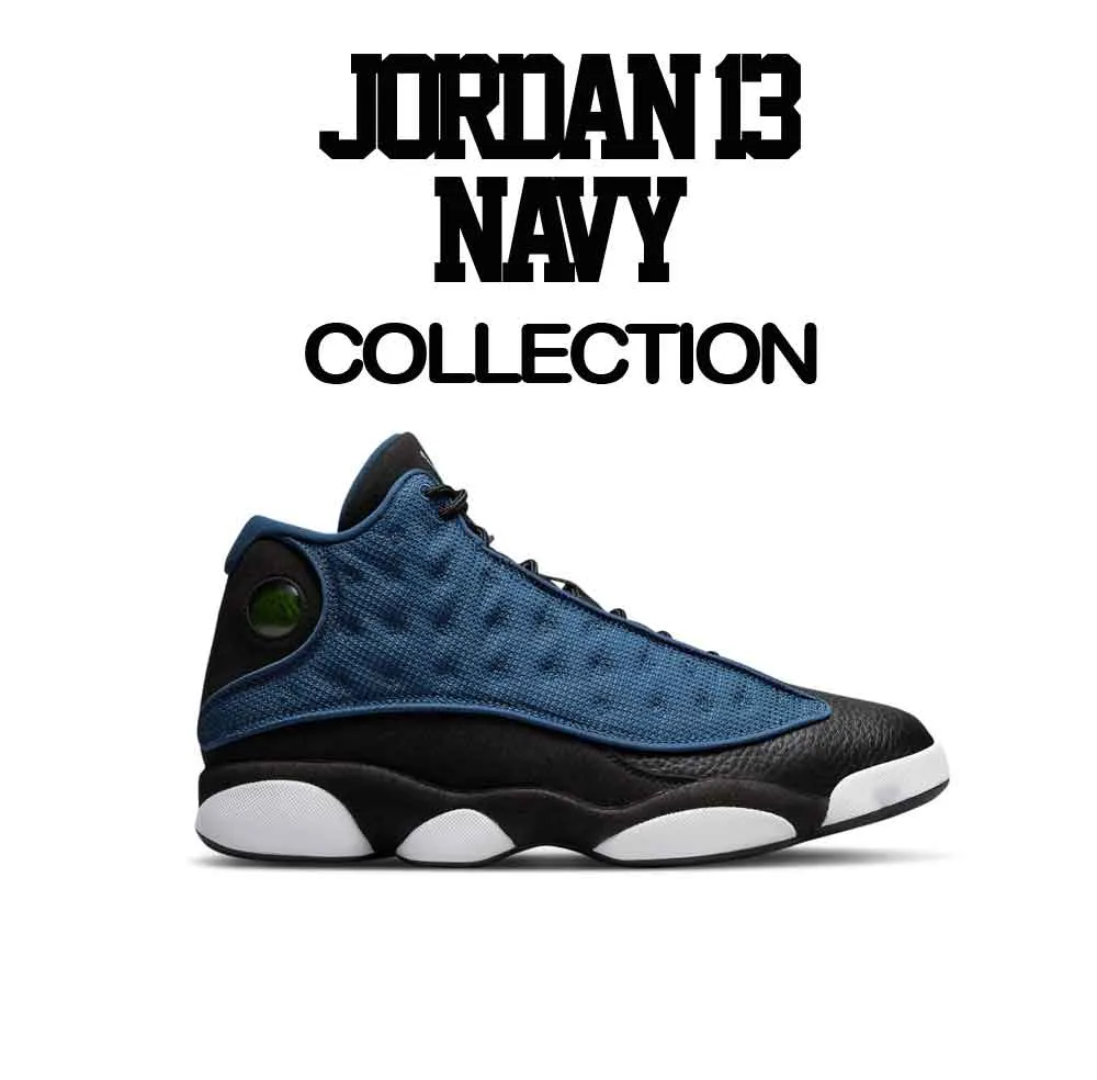 Retro 13 Brave Blue Shirt - Trust issues - Black