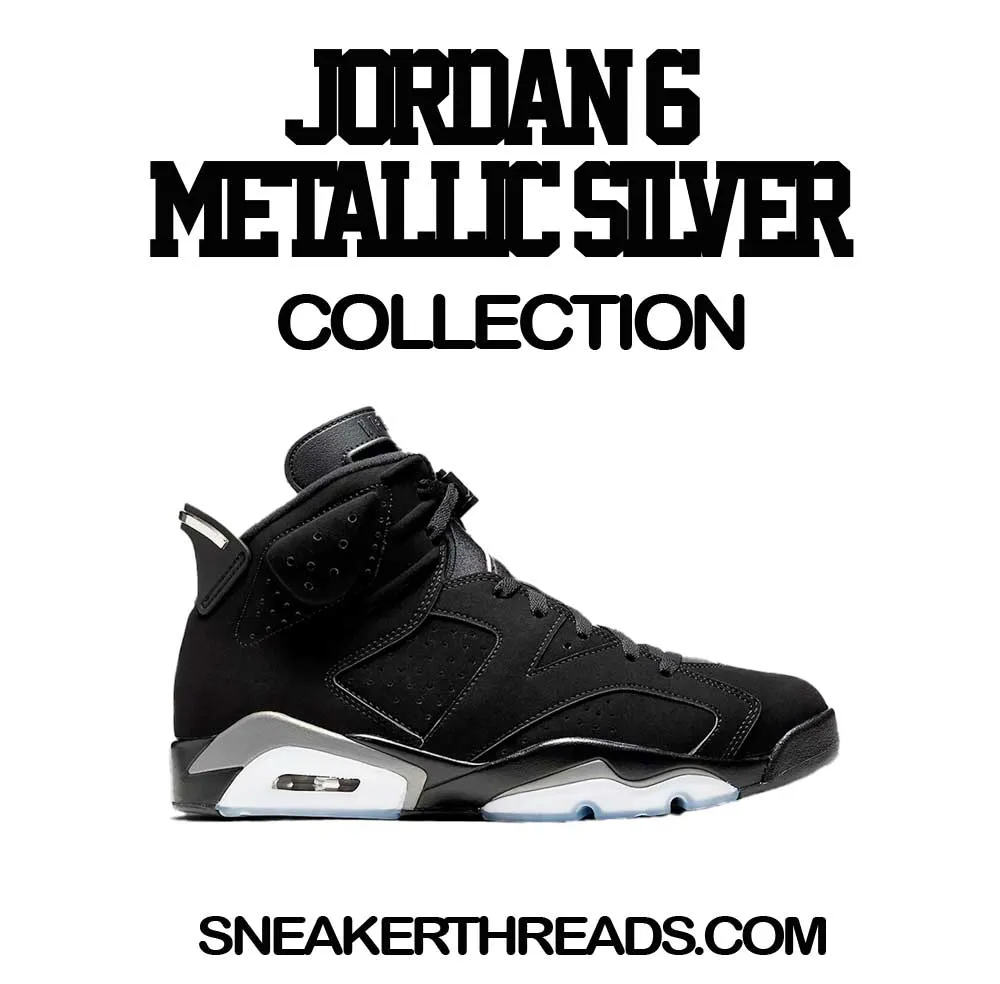 Retro 6 Metallic Silver Fly Kicks Shirt