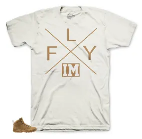 Retro 9 Wheat Boot Shirt - FLY - Sail