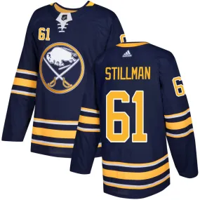 Riley Stillman Buffalo Sabres adidas Authentic Jersey - Navy