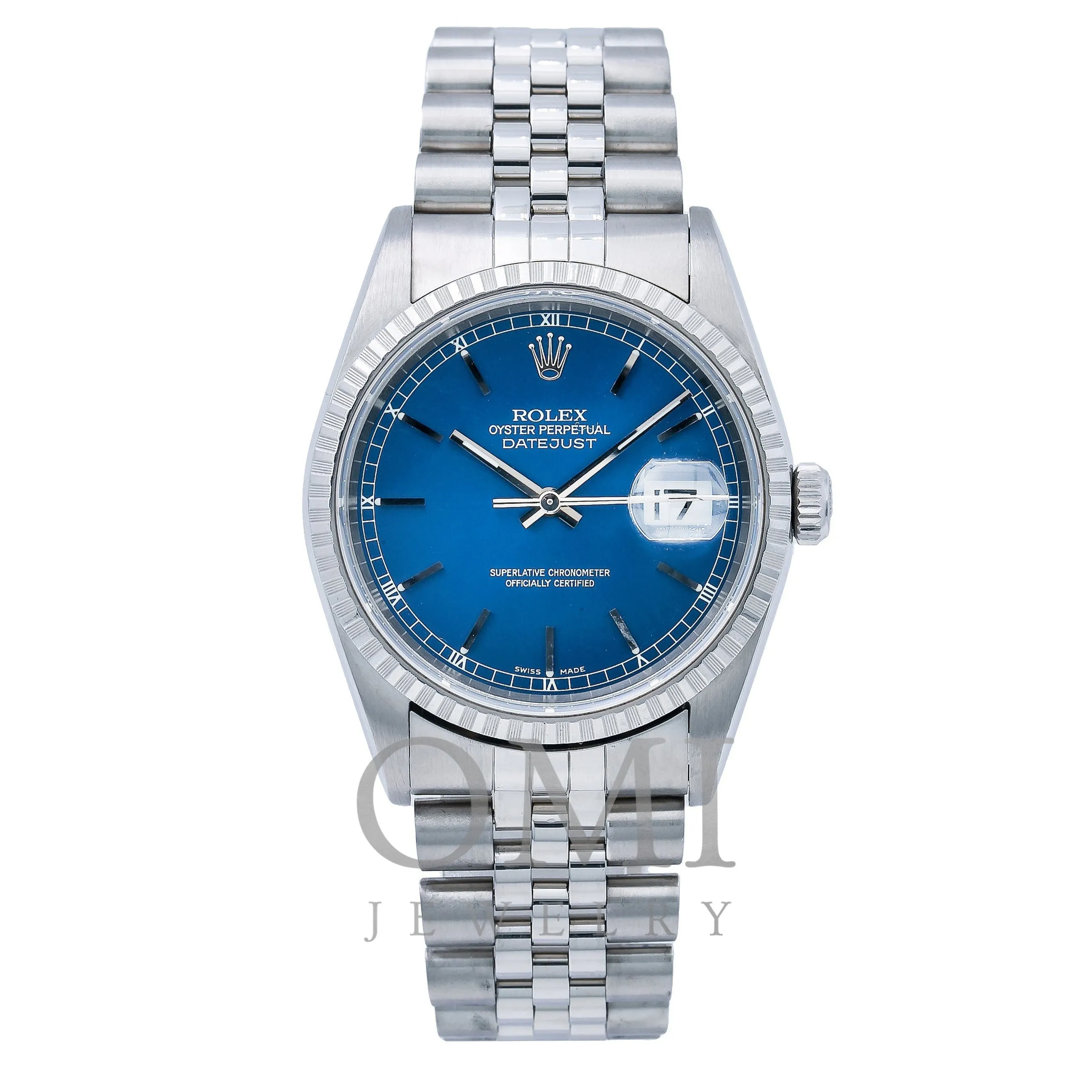 Rolex Datejust 16234 36MM Blue Dial With Stainless Steel Jubilee Bracelet