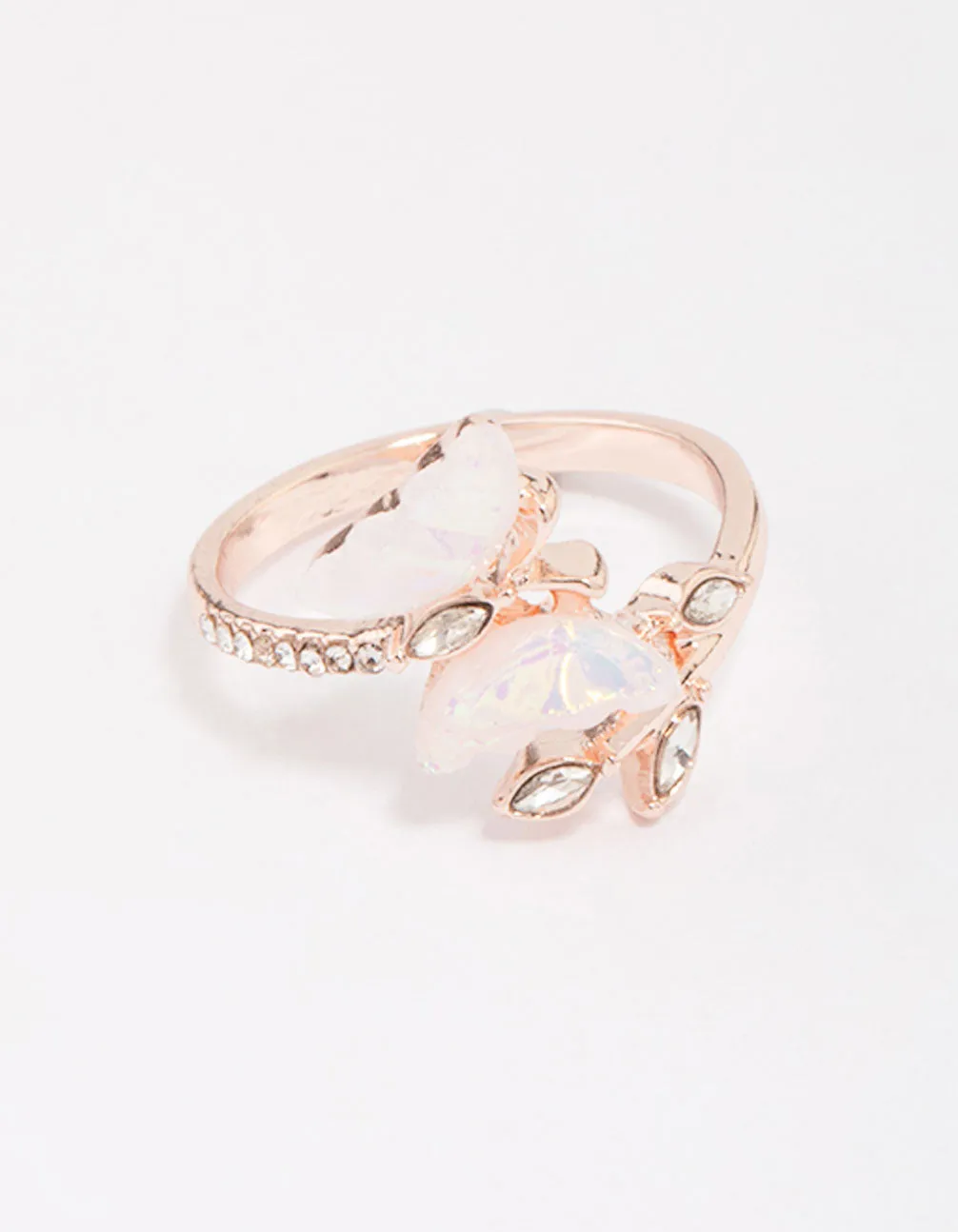 Rose Gold Butterfly Wrap Ring