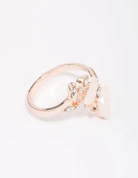 Rose Gold Butterfly Wrap Ring