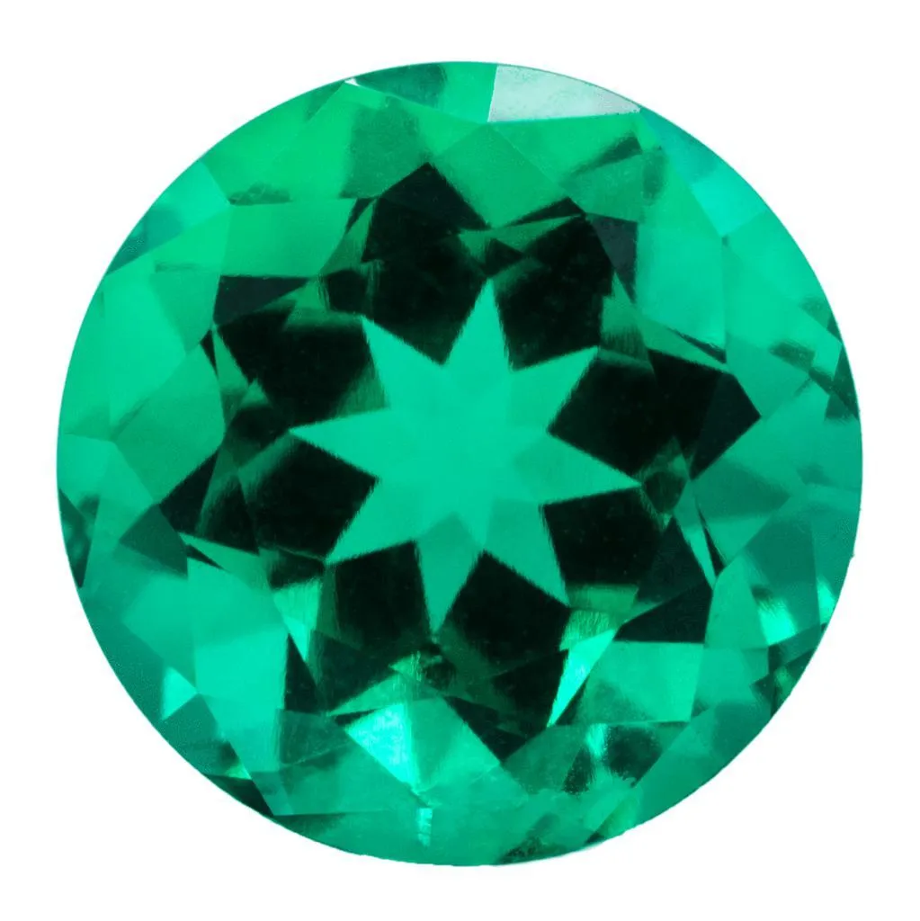 Round FAB Lab-Grown Emerald Gems