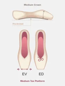 RP Encore U cut pointe shoe FH