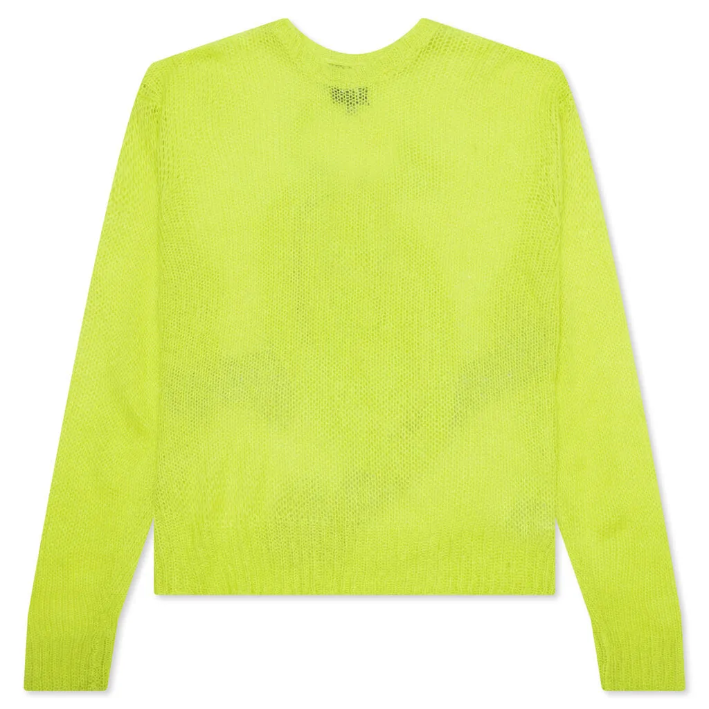 S Loose Knit Sweater - Lime