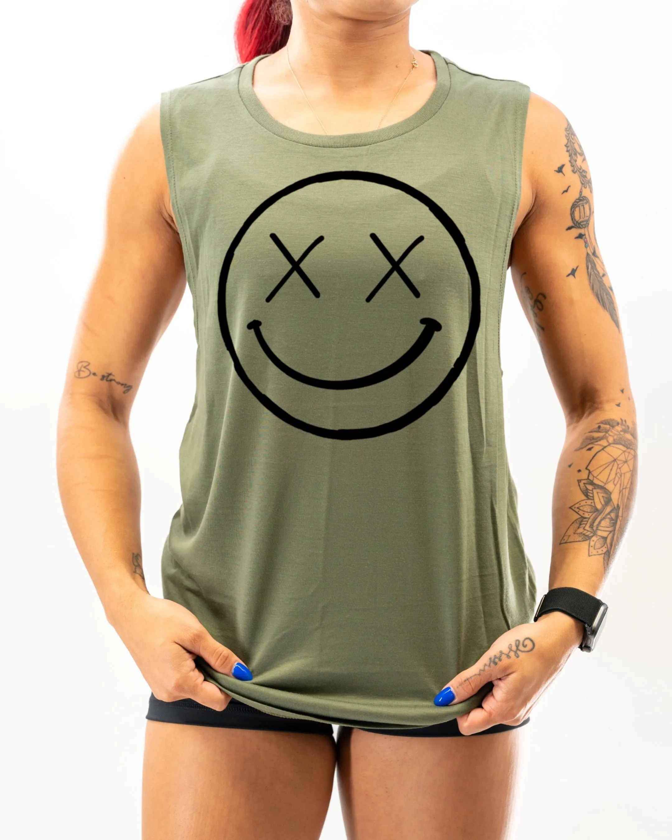 Salty Savage Ladies "OG Smile" Muscle Tank