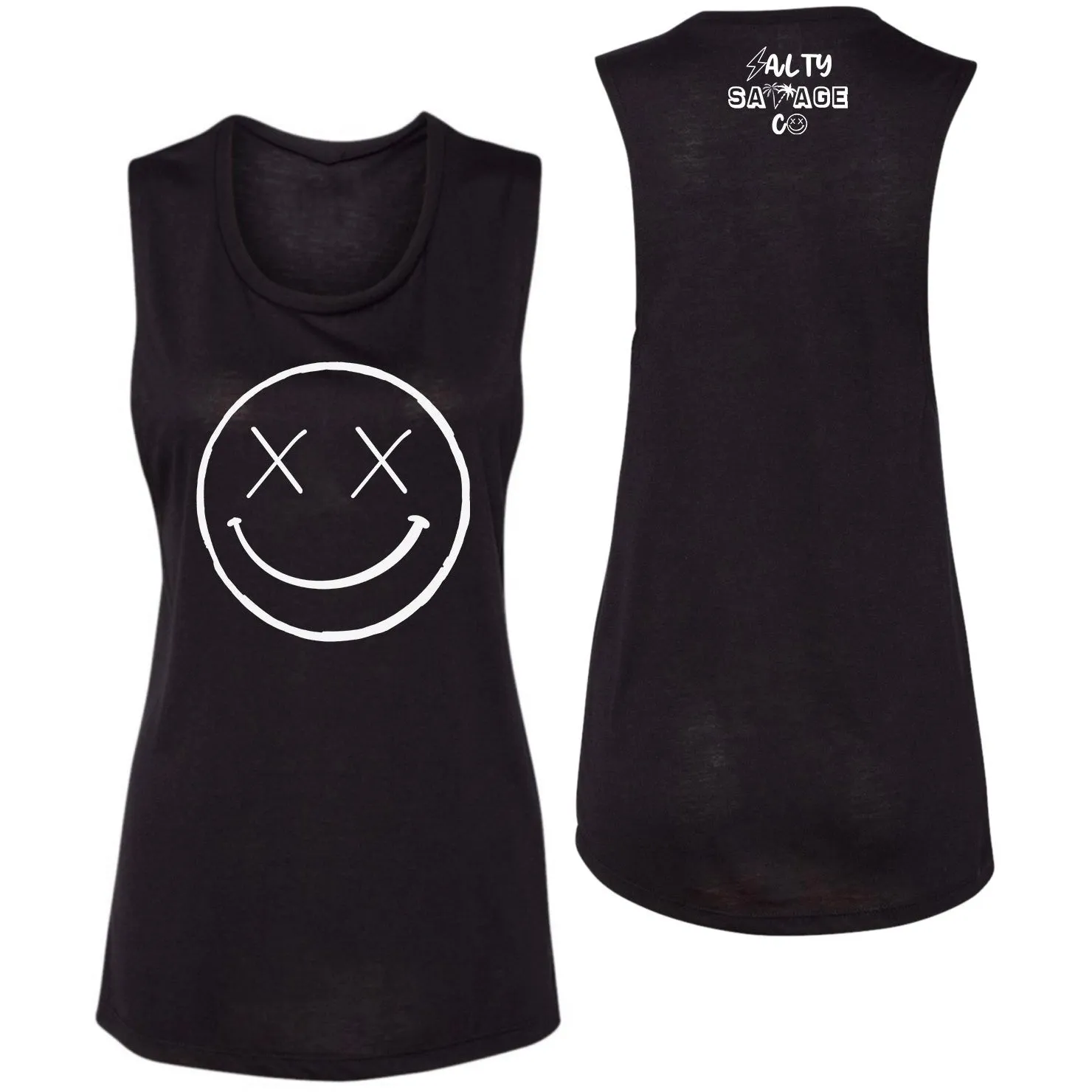 Salty Savage Ladies "OG Smile" Muscle Tank