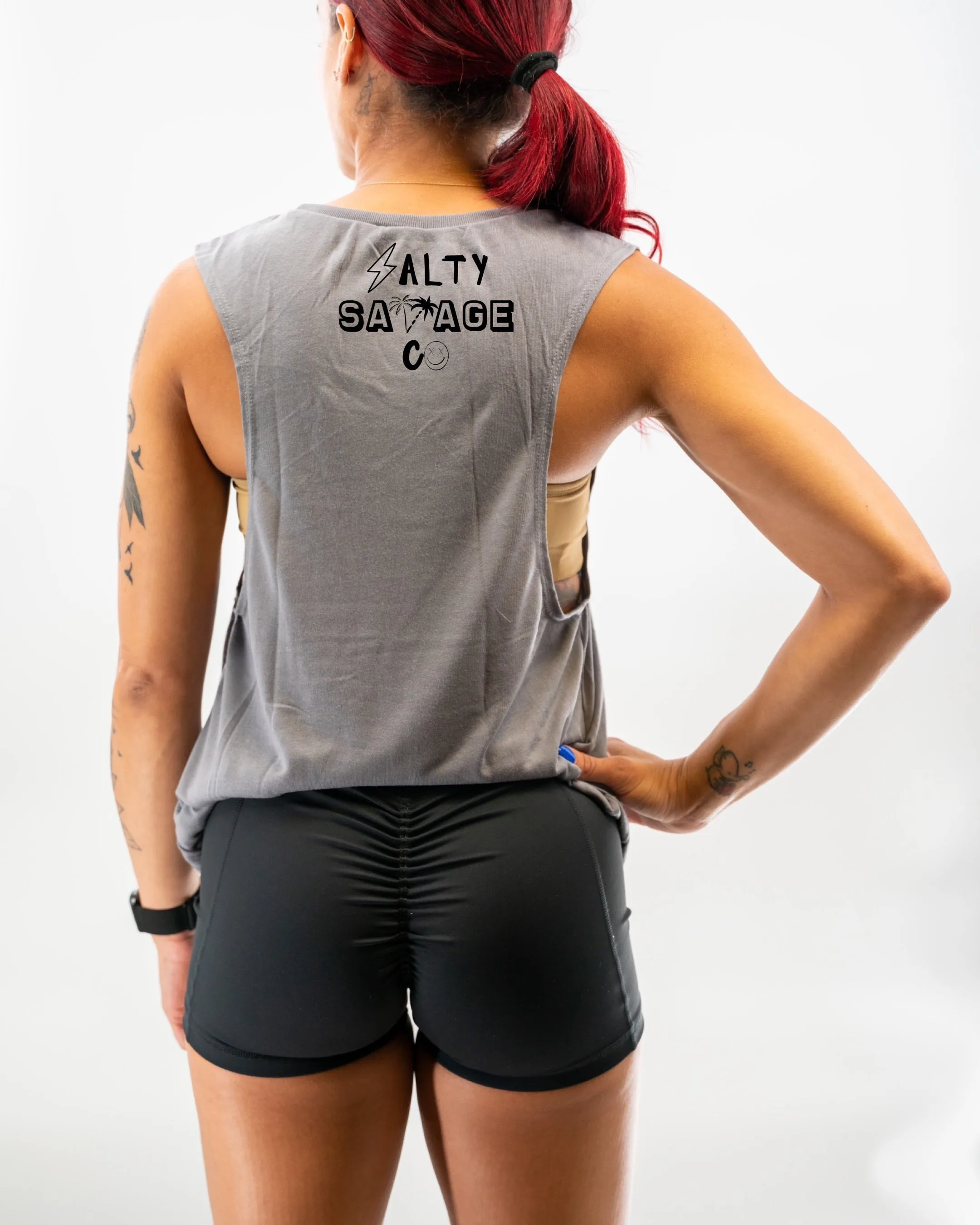 Salty Savage Ladies "OG Smile" Muscle Tank