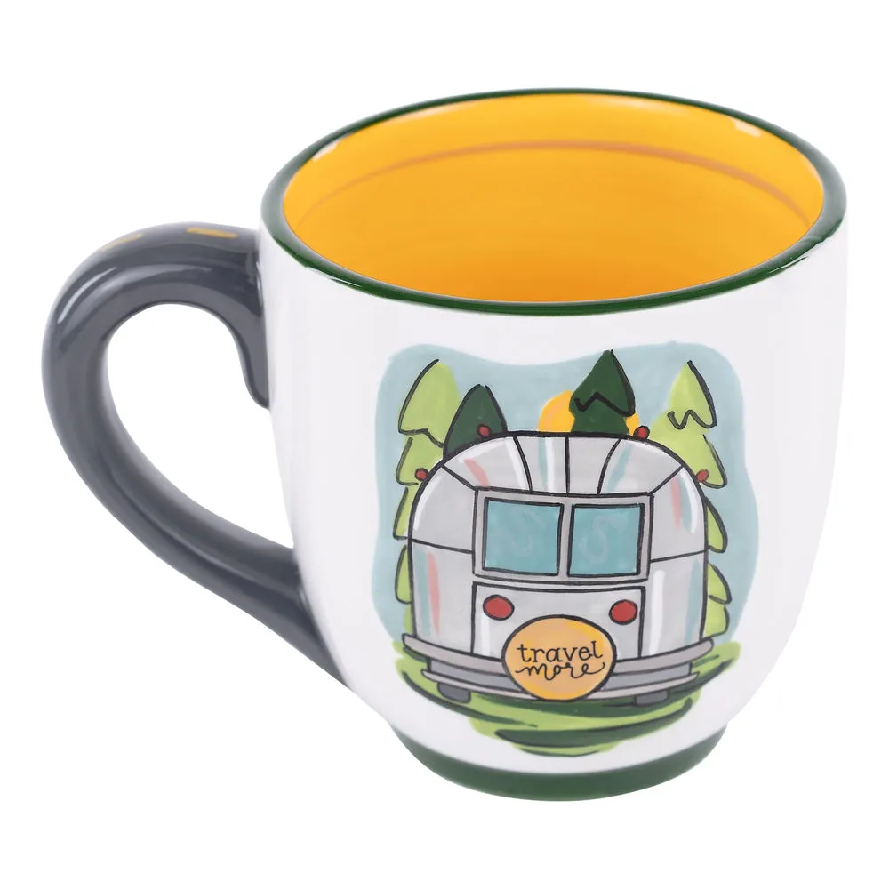 Scenic Route Explorer Ceramic Mug - 16oz Hand-Painted Travel-Inspired Cup