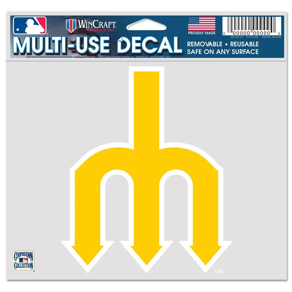 SEATTLE MARINERS / COOPERSTOWN MULTI-USE DECAL  5 X 6