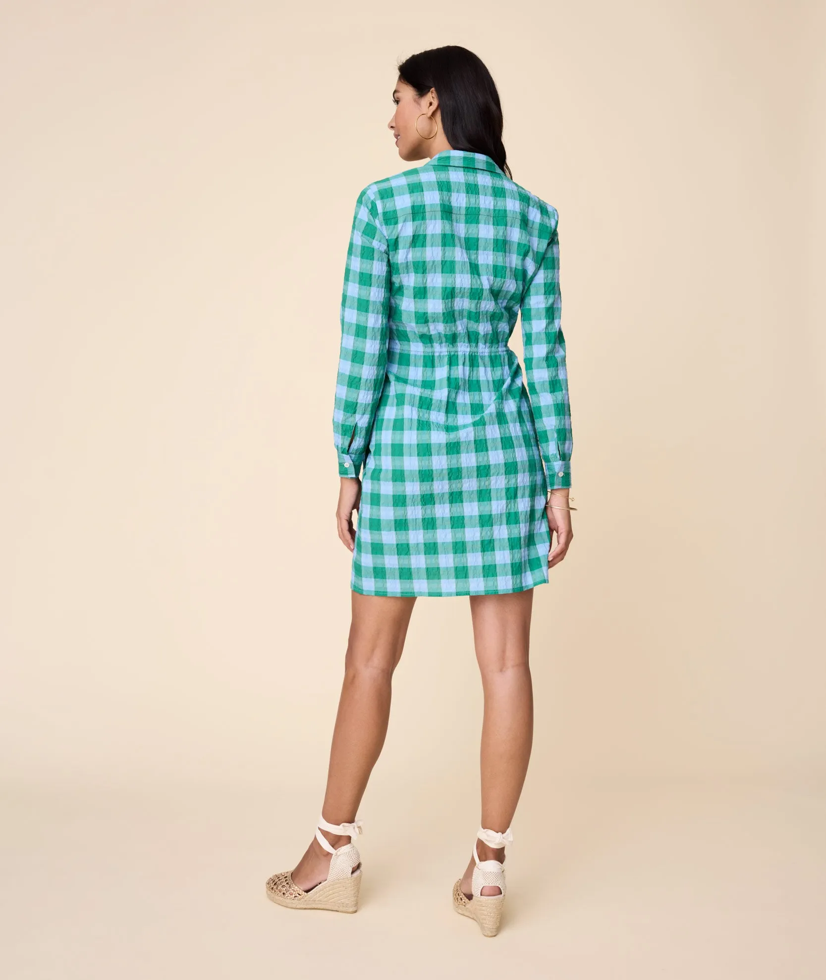 Seersucker Mila Shirt Dress