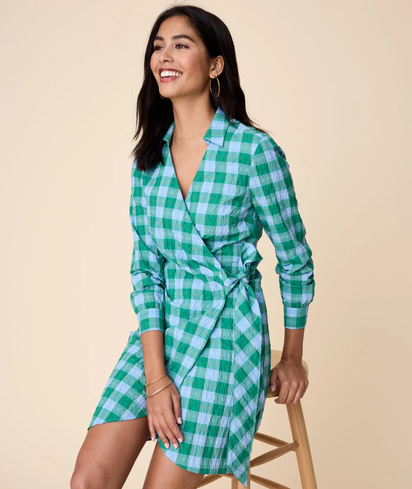 Seersucker Mila Shirt Dress