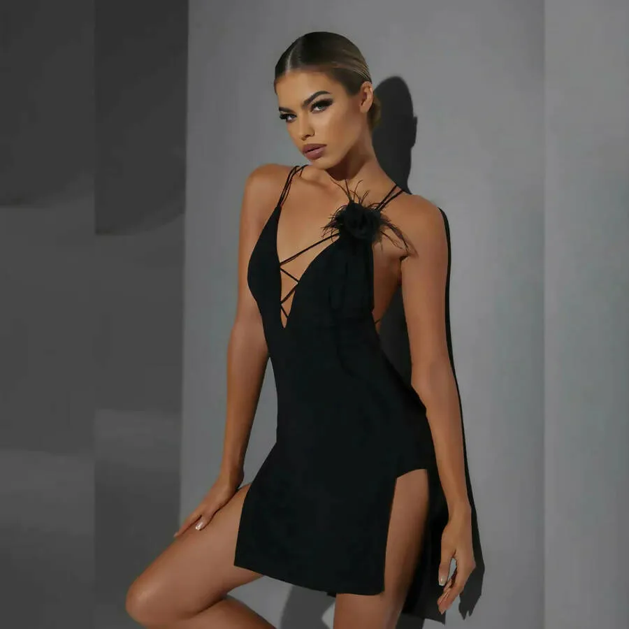 Sensual Striped Back Presale Dress | 2333