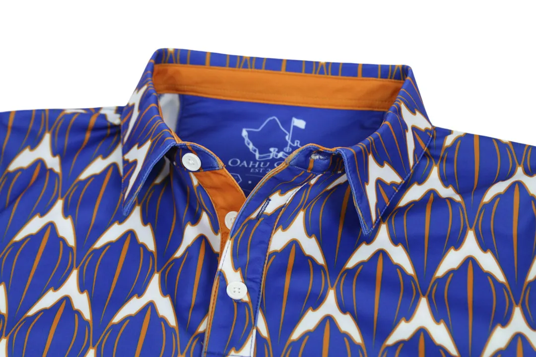 Shark Cobalt Rust - OGA Men's Polo - Cobalt Blue