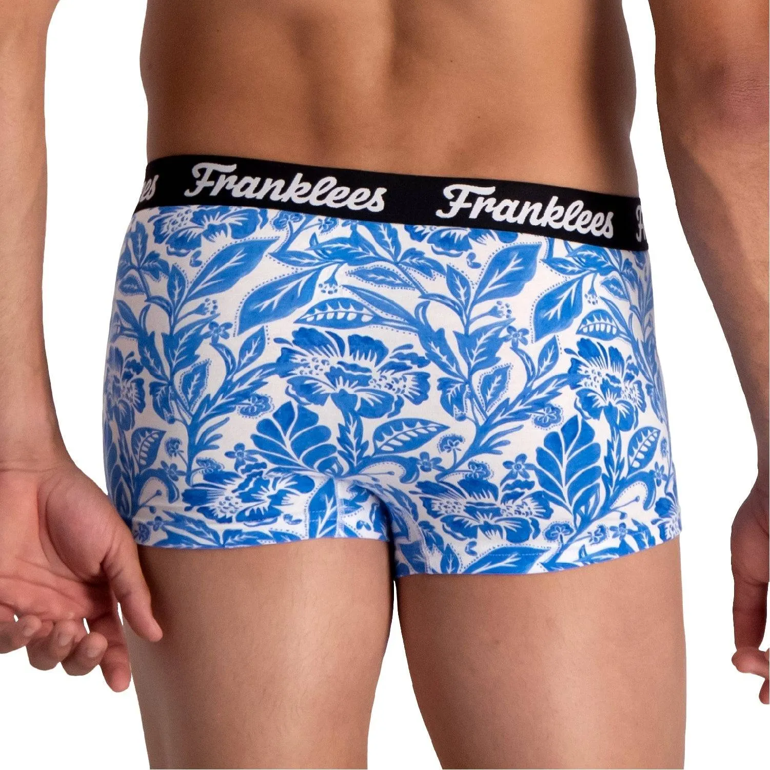 Short Leg Trunk | Soft Cotton | Blue Florals