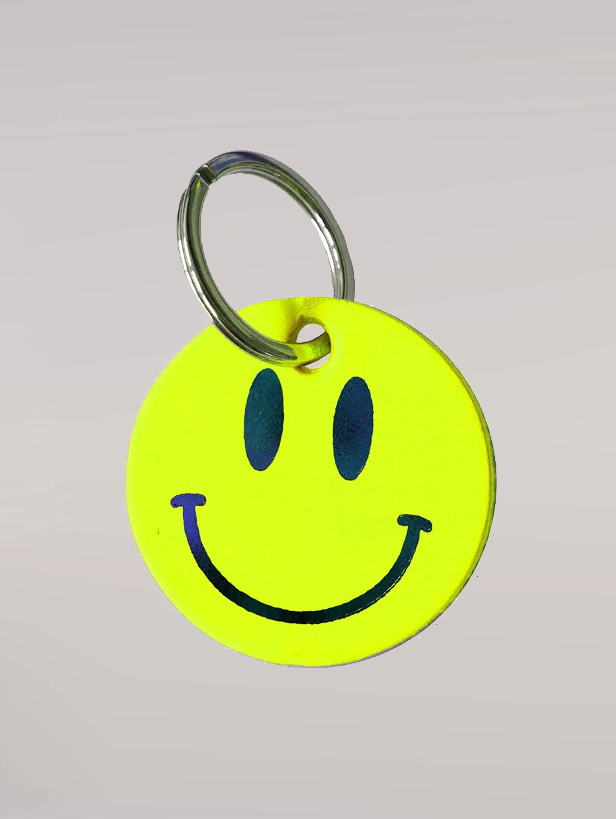 SMILEY NEON KEY RING