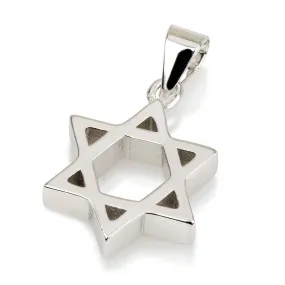 Star Of David Pendant With Chain Sterling Silver 925