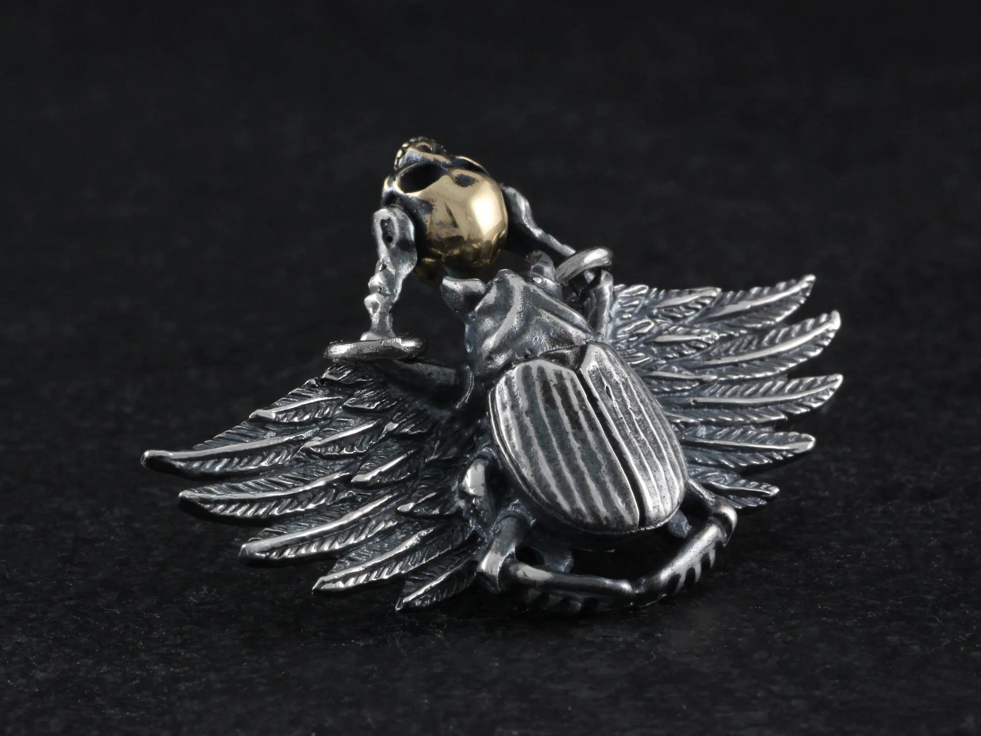 Sterling Silver Scarab Necklace