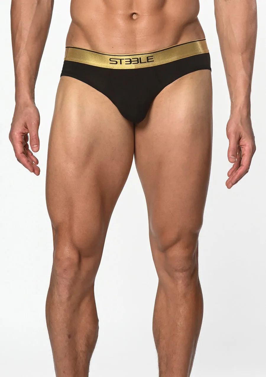 Stretch Bamboo Brief (Black)